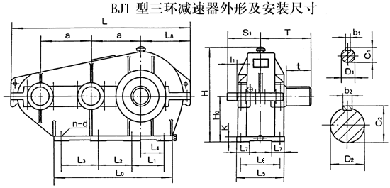 BJT125��BJT145��BJT175��BJT215��BJT255��BJT300��BJT350��BJT400�����h(hu��n)�p�ٙC���μ����b�ߴ�