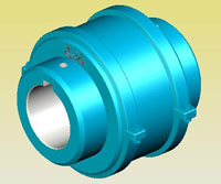 蛇形彈簧聯(lián)軸器JB/T8869-2000系列實體模型