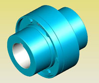 蛇形彈簧聯(lián)軸器ZB/TJ19023-90系列實體模型
