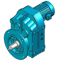 MP系列平行軸斜齒輪減速機實體模型