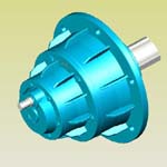 NGW兩級行星齒輪減速機(jī)實(shí)體模型(JB/T6502-93派生系列)