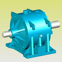 SP雙排直齒行星減速機實體模型JB/T6999-93