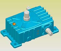 WPO型蝸輪蝸桿減速機(jī)實(shí)體模型