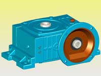 WDWDKO型蝸輪蝸桿減速機(jī)實(shí)體模型