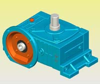 WPWDO型蝸輪蝸桿減速機實體模型