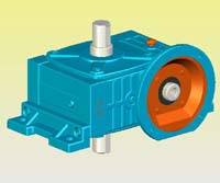 WPWDO型蝸輪蝸桿減速機實體模型