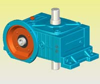 WPWDO型蝸輪蝸桿減速機實體模型