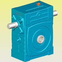 WDWK型蝸輪蝸桿減速機(jī)實(shí)體模型