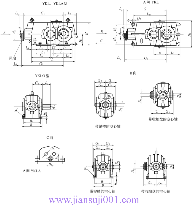 YK系列圓錐—圓柱齒輪減速機(jī)