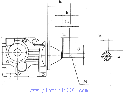 TXK37-TXK157底腳步安裝無電機(jī)輸入軸相關(guān)尺寸