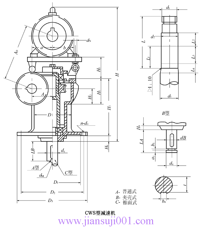 CWS型圓弧圓柱蝸桿減速機
