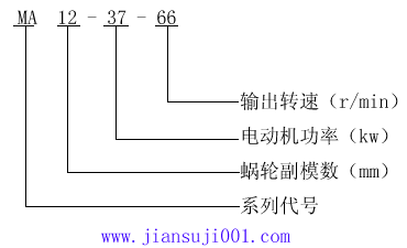 MA型蝸輪蝸桿減速機(jī)