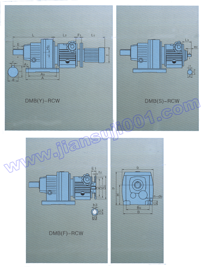 DMB系列無級變速器與RC系列減速器組合
