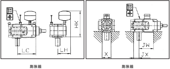 MC系列硬齒面中型齒輪減速機(jī)安裝尺寸(2級(jí)錐齒輪斜齒輪減速器垂直安裝)