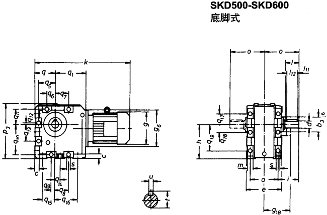 SK系列斜齒輪—蝸旋傘齒輪減速電機