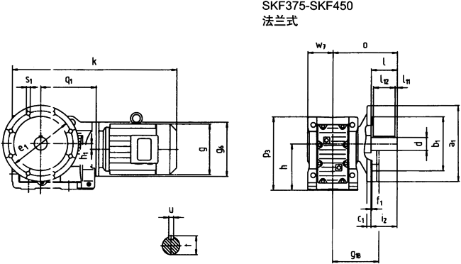 SK系列斜齒輪—蝸旋傘齒輪減速電機(jī)