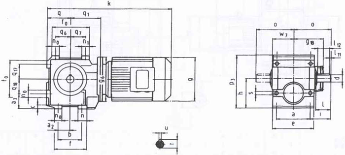 SW斜齒輪—蝸輪蝸桿減速電機(jī)
