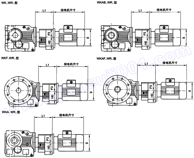 WK系列斜齒輪弧齒錐齒輪減速電機