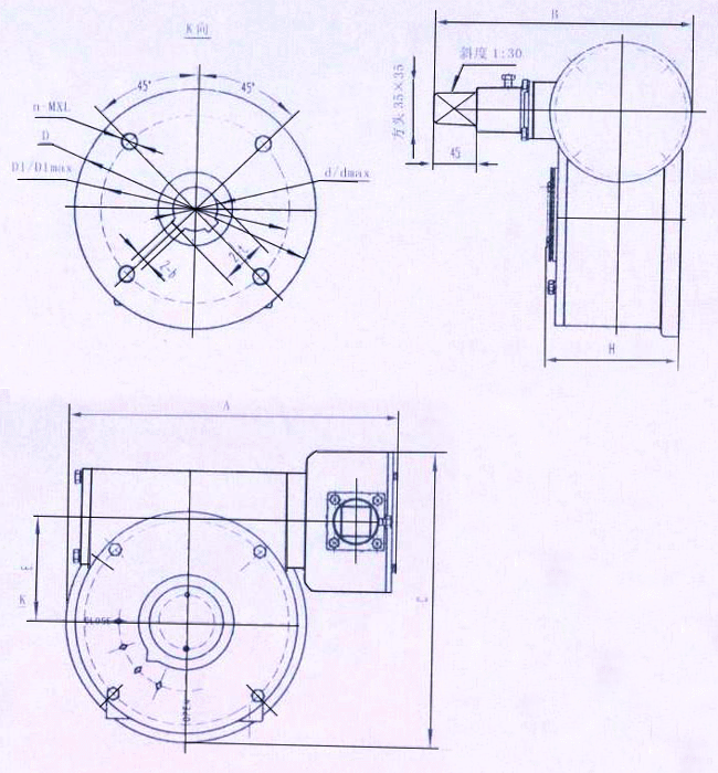 XDJ系列地下用二級(jí)傳動(dòng)閥門減速器