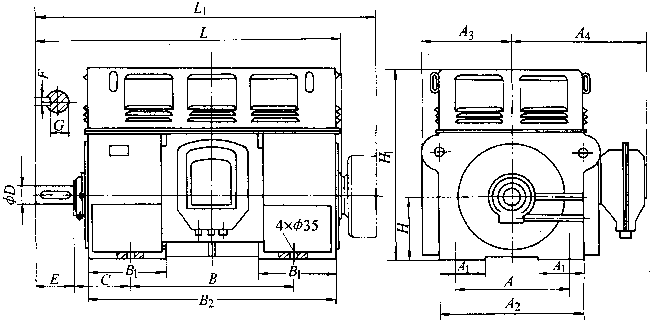 Y��YRϵ���������ஐ��늄�(d��ng)�C(j��)���μ����b�ߴ磨660V��